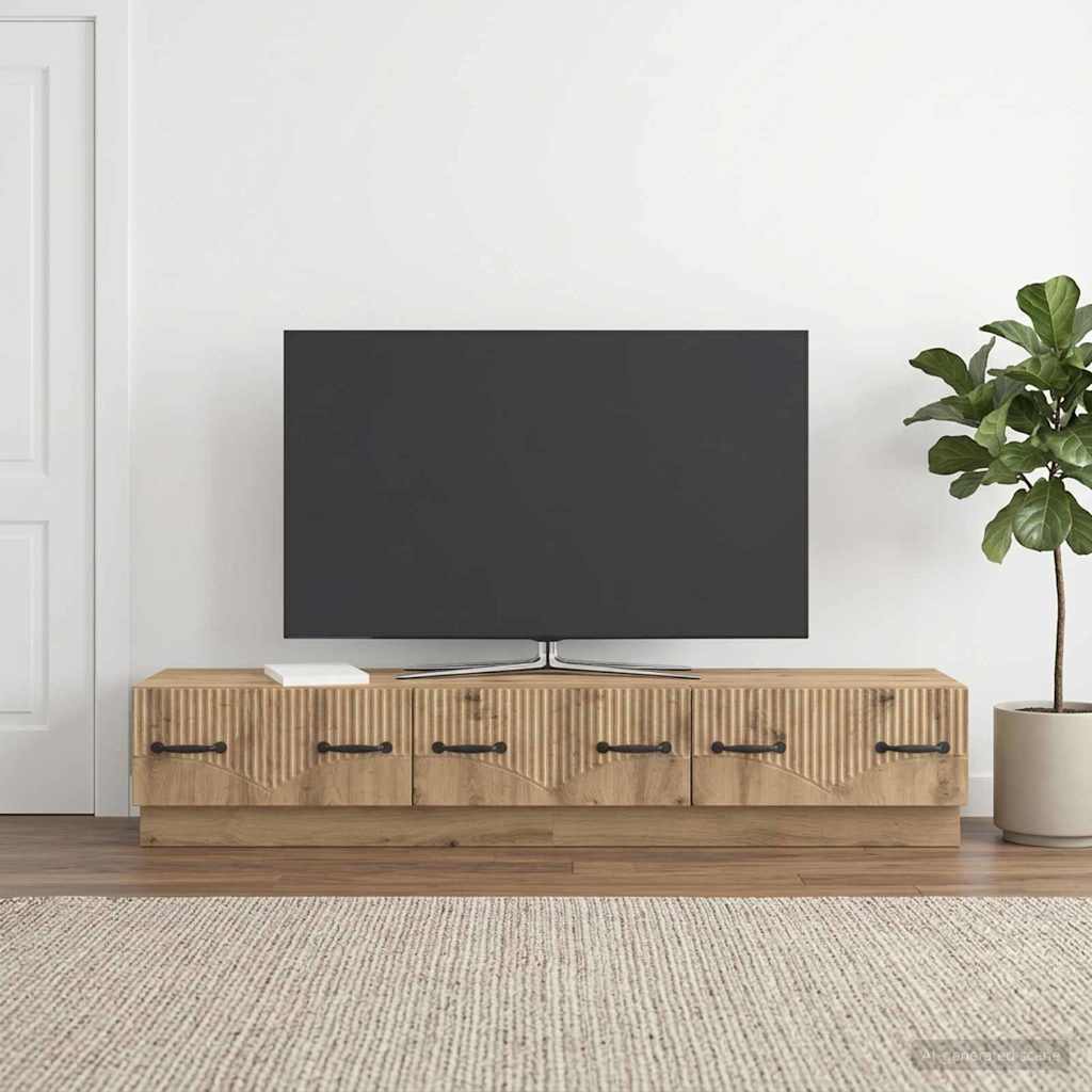 TV-Schränk 147 x 34,5 x 27 cm Artisan-Eiche Holzwerkstoff