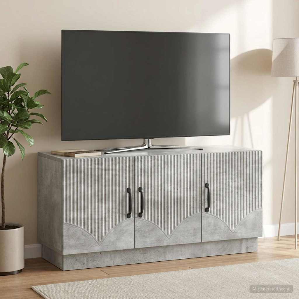 TV-Schränk Betongrau 99 x 34,5 x 47 cm Holzwerkstoff