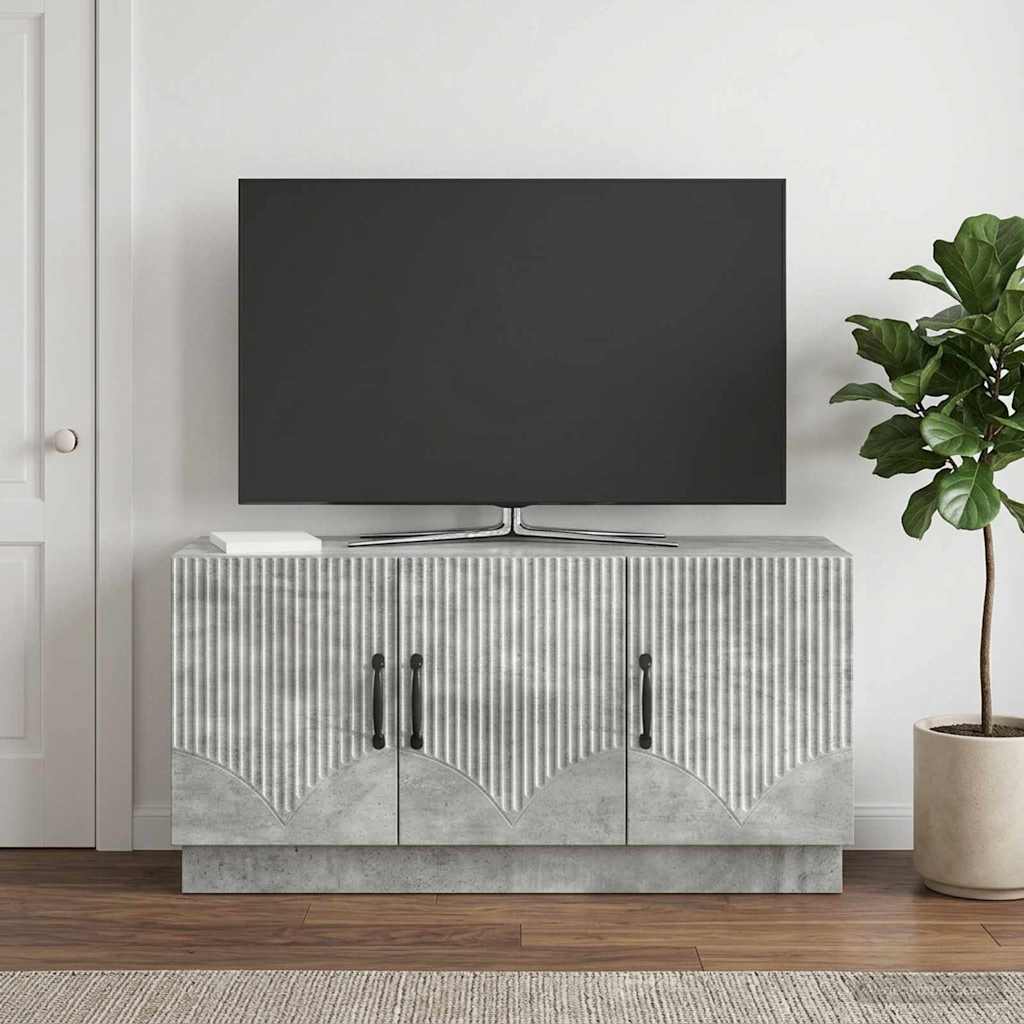 TV-Schränk Betongrau 99 x 34,5 x 47 cm Holzwerkstoff