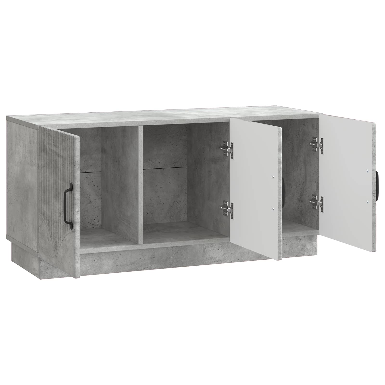 TV-Schränk Betongrau 99 x 34,5 x 47 cm Holzwerkstoff