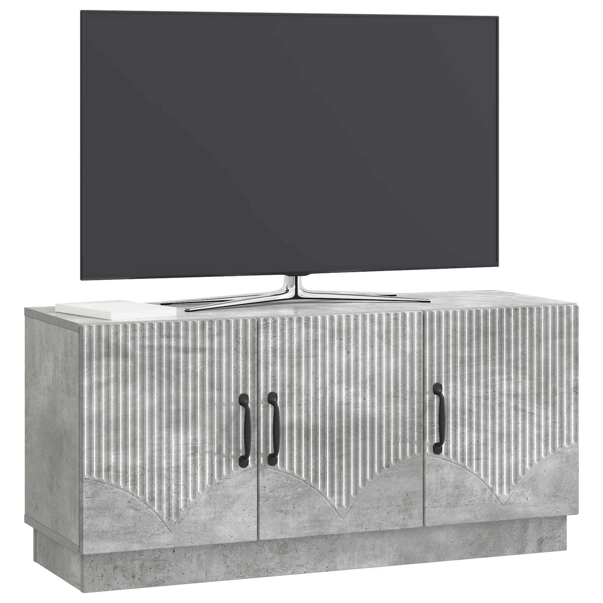 TV-Schränk Betongrau 99 x 34,5 x 47 cm Holzwerkstoff
