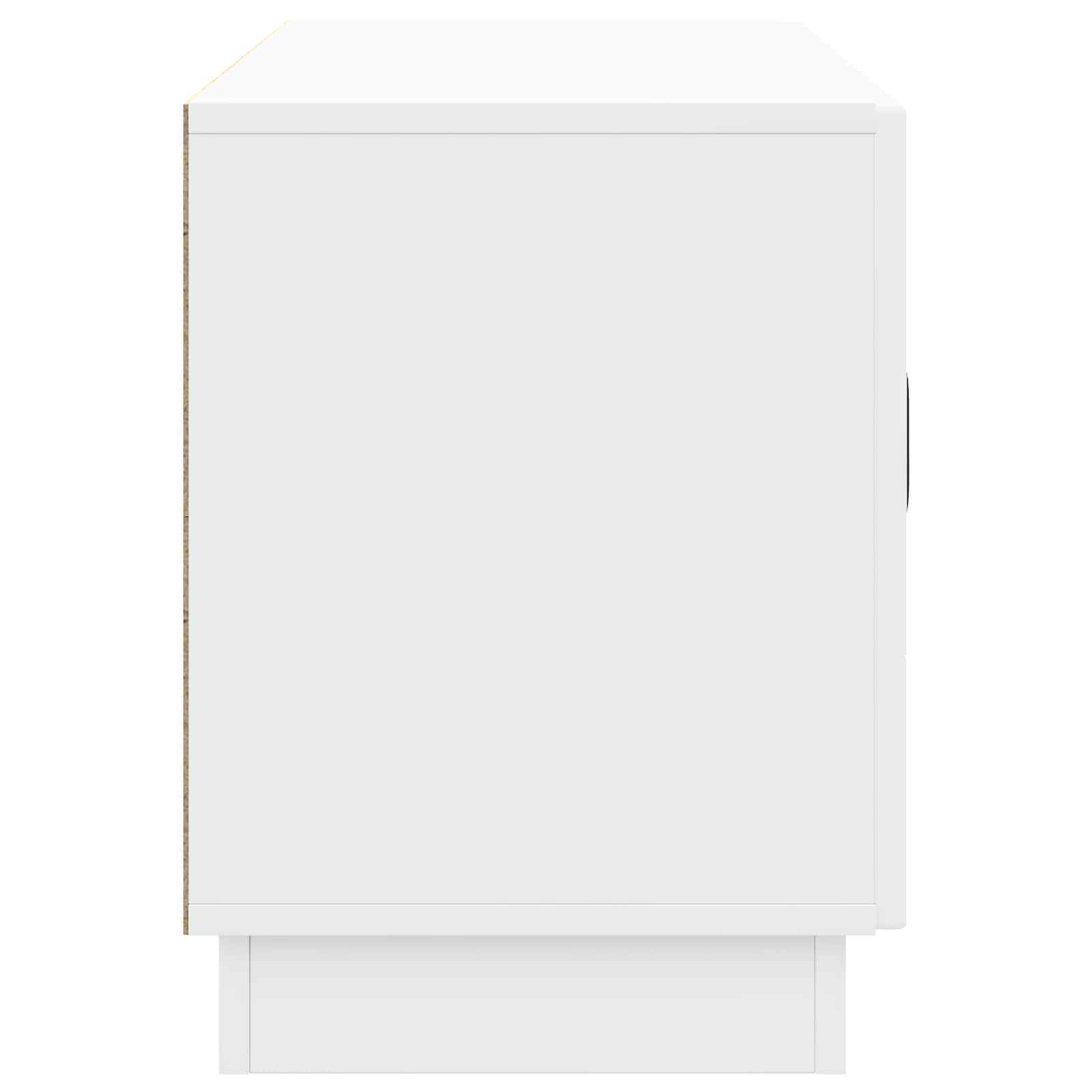 TV-Schränk Hochglanz Weiß 99 x 34,5 x 47 cm Holzwerkstoff