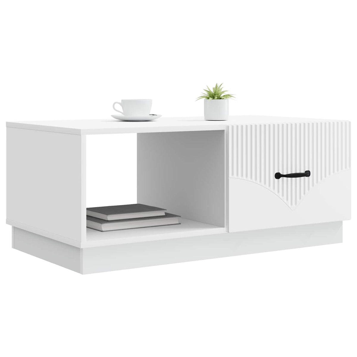Couchtisch Weiß 90 x 50 x 37 cm Holzwerkstoff