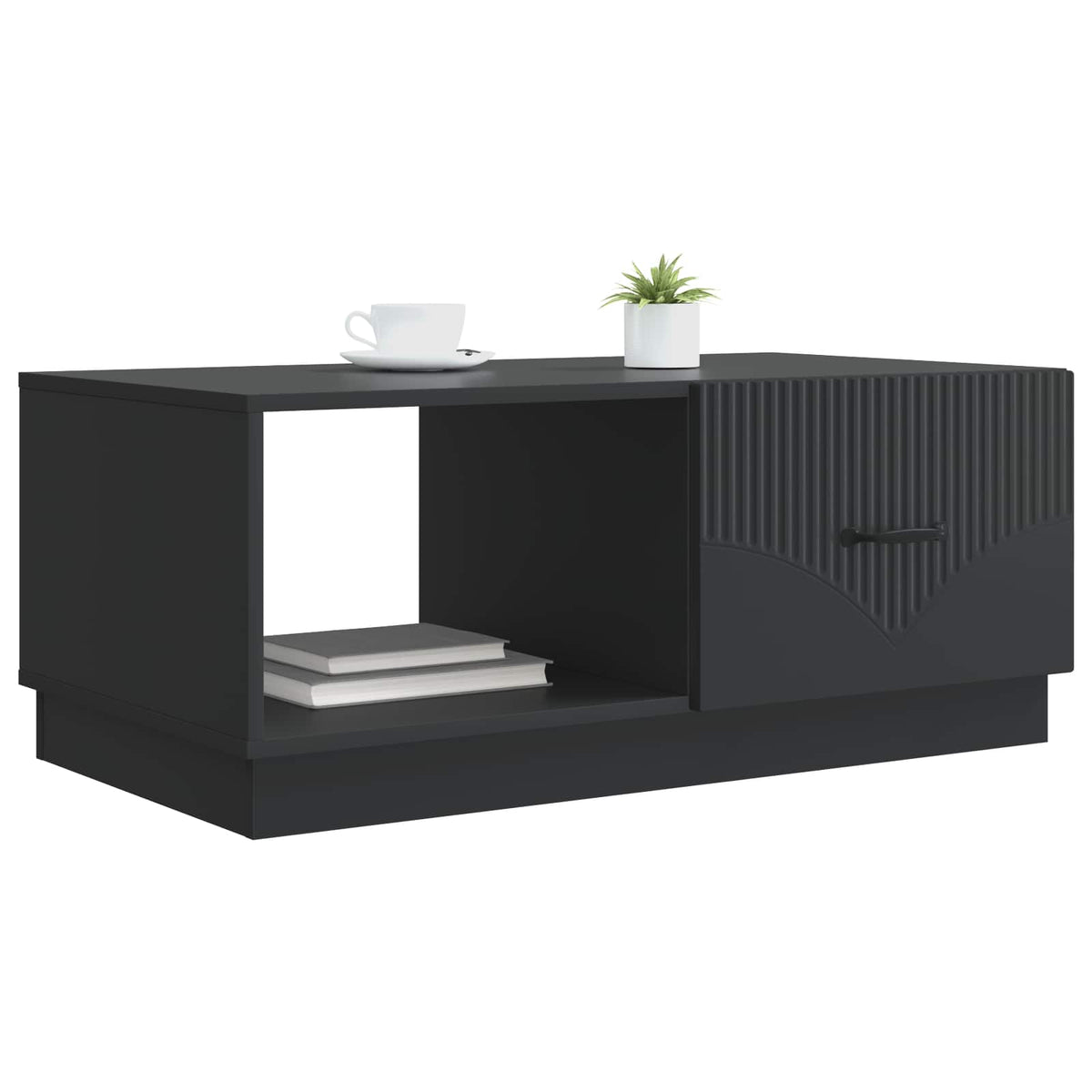 Couchtisch Schwarz 90 x 50 x 37 cm Holzwerkstoff