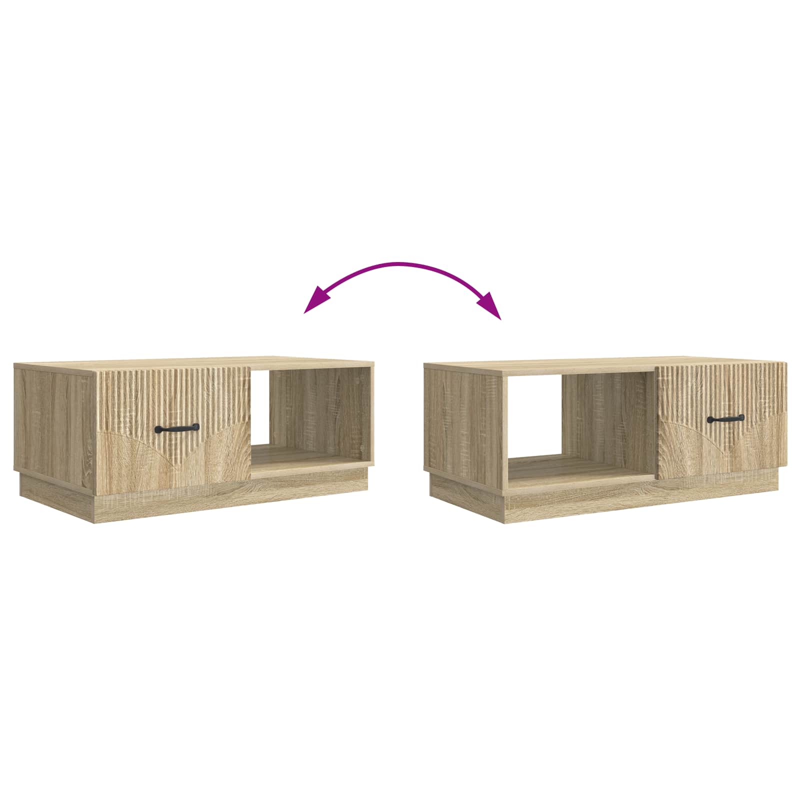 Couchtisch Sonoma-Eiche 90 x 50 x 37 cm Holzwerkstoff