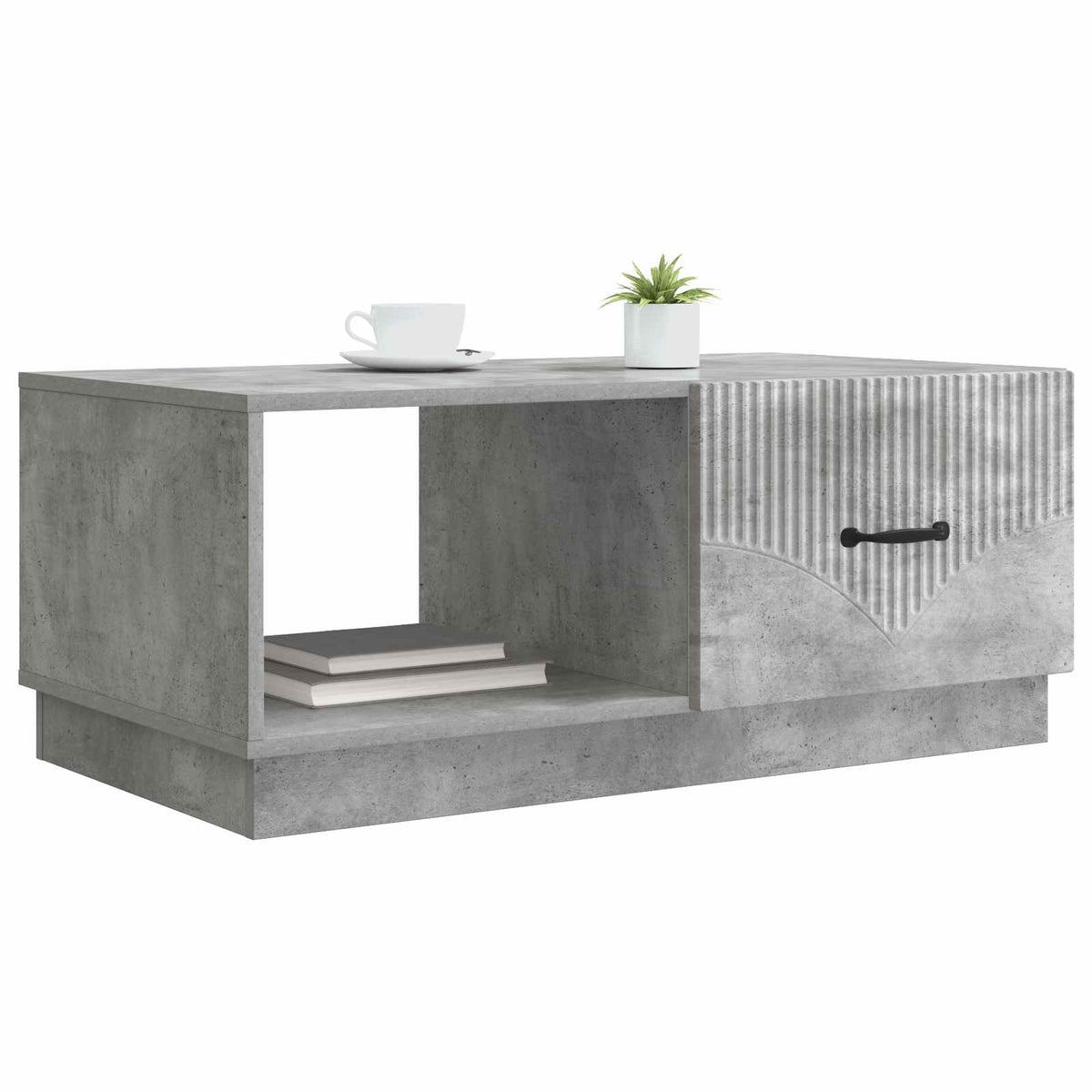 Couchtisch Betongrau 90 x 50 x 37 cm Holzwerkstoff