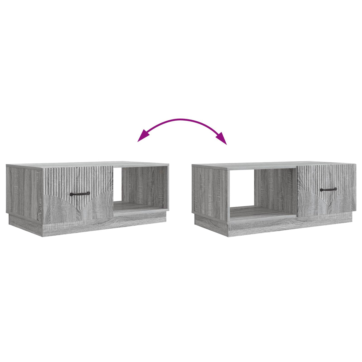 Couchtisch Sonoma-Grau 90 x 50 x 37 cm Holzwerkstoff