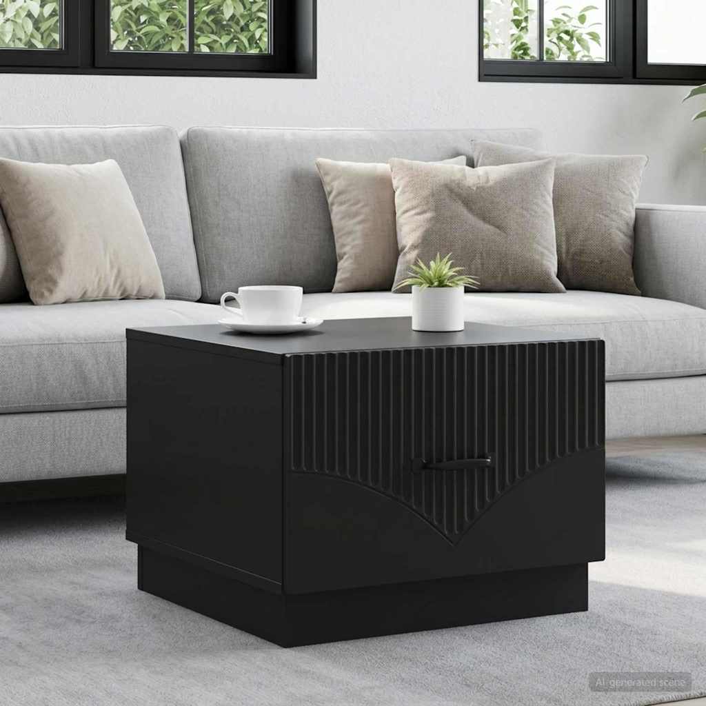 Couchtisch Schwarz 49 x 50 x 37 cm Holzwerkstoff