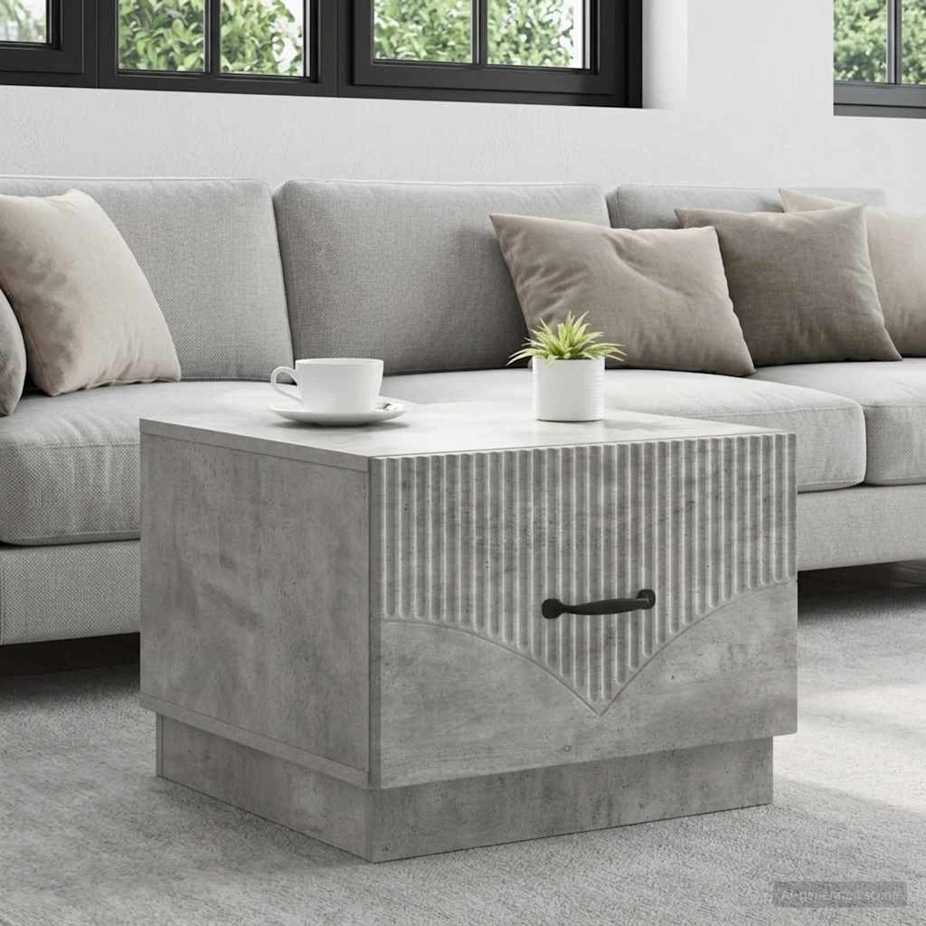 Couchtisch Betongrau 49 x 50 x 37 cm Holzwerkstoff