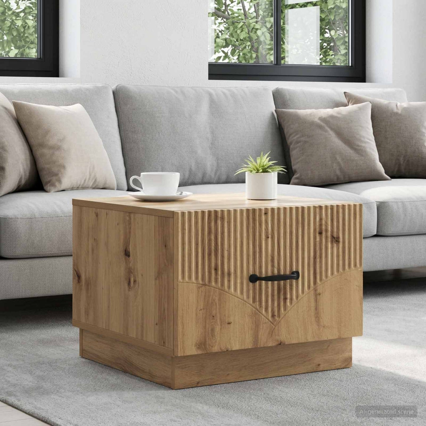Couchtisch Artisan-Eiche 49 x 50 x 37 cm Holzwerkstoff