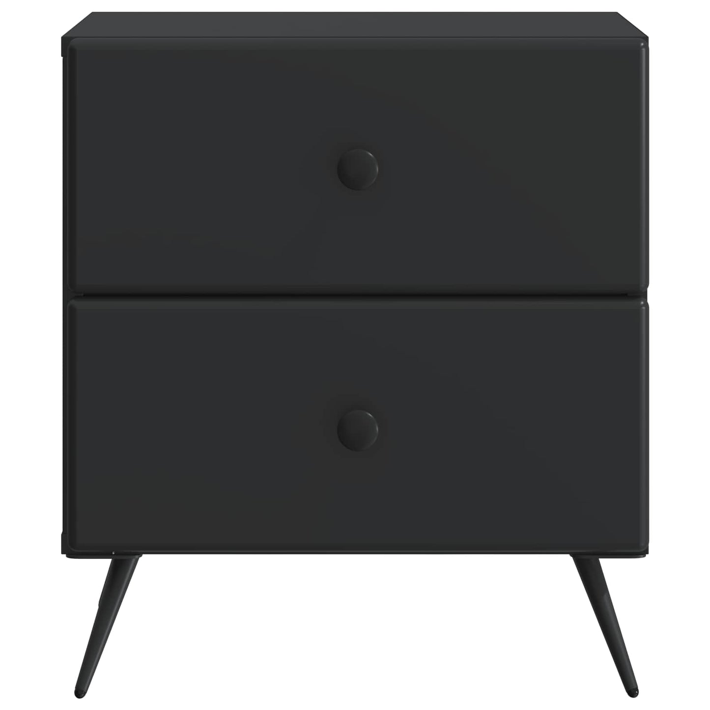 Nachttisch Schwarz 43 x 34,5 x 47,5 cm Holzwerkstoff