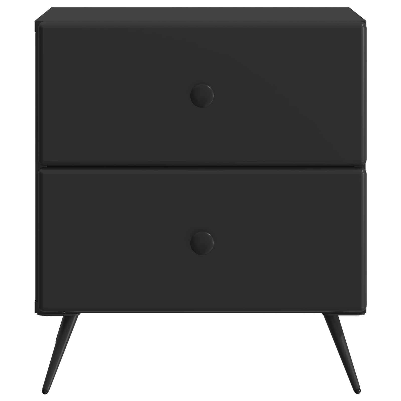 Nachttisch Schwarz 43 x 34,5 x 47,5 cm Holzwerkstoff