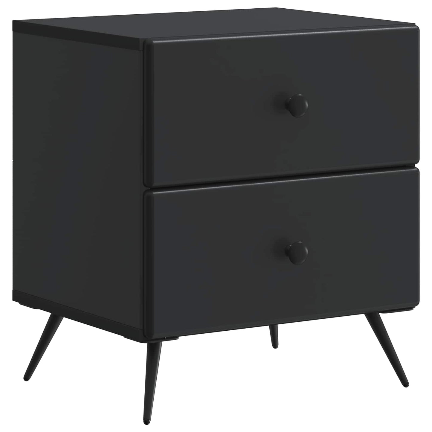 Nachttisch 2 Stk. Schwarz 43 x 34,5 x 47,5 cm Holzwerkstoff