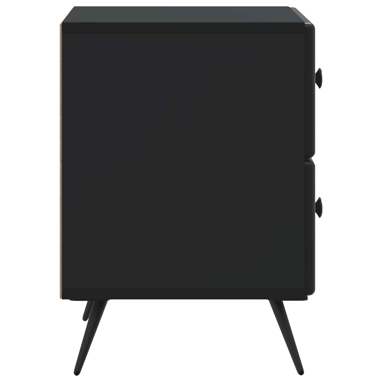Nachttisch 2 Stk. Schwarz 43 x 34,5 x 47,5 cm Holzwerkstoff