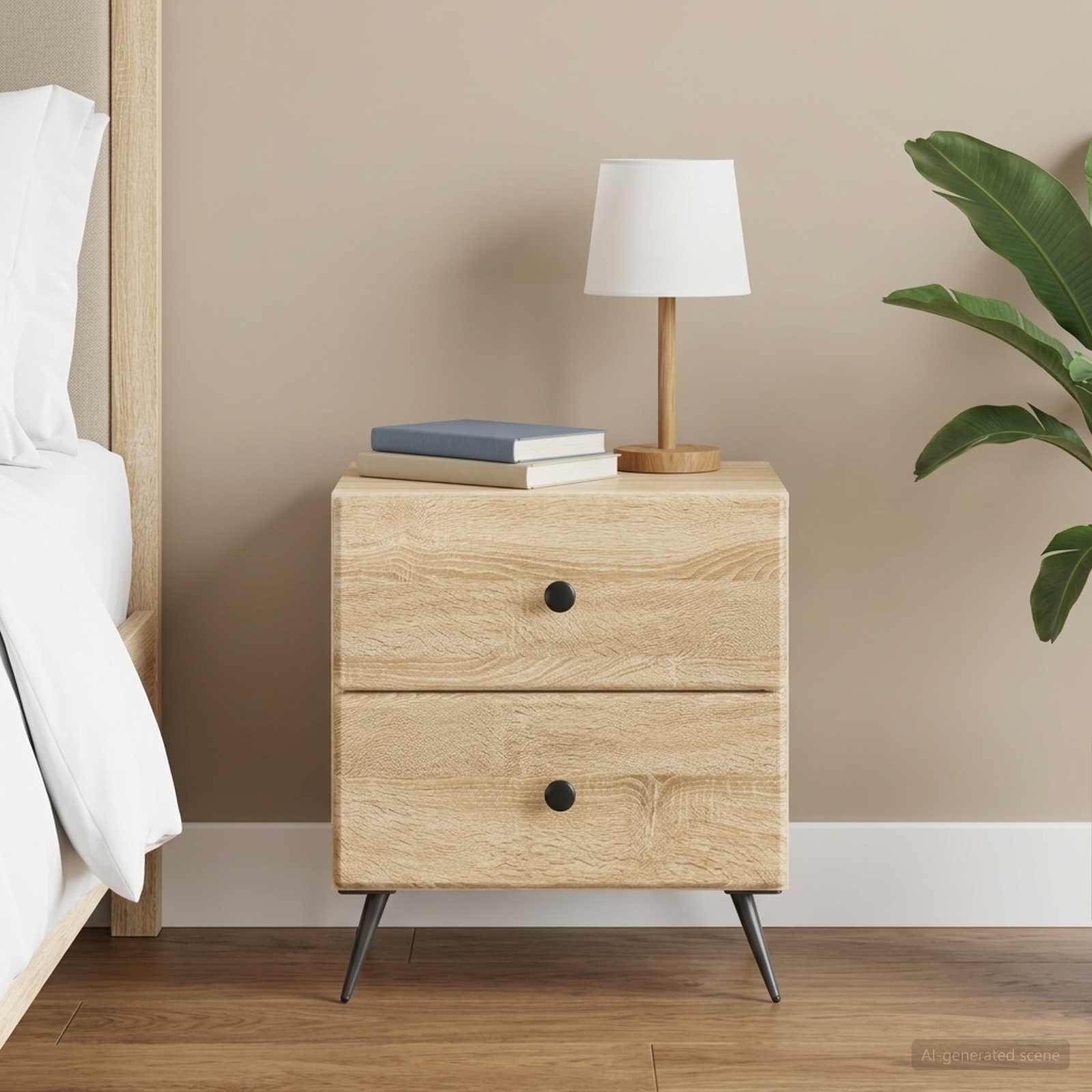 Nachttisch Sonoma-Eiche 43 x 34,5 x 47,5 cm Holzwerkstoff