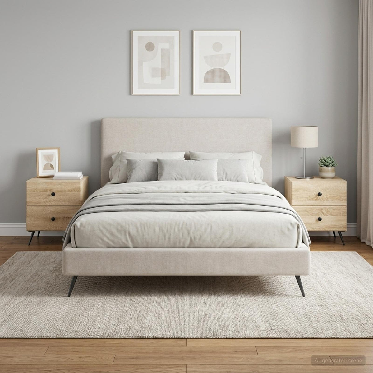 Nachttisch 2 Stk. Sonoma-Eiche 43 x 34,5 x 47,5 cm