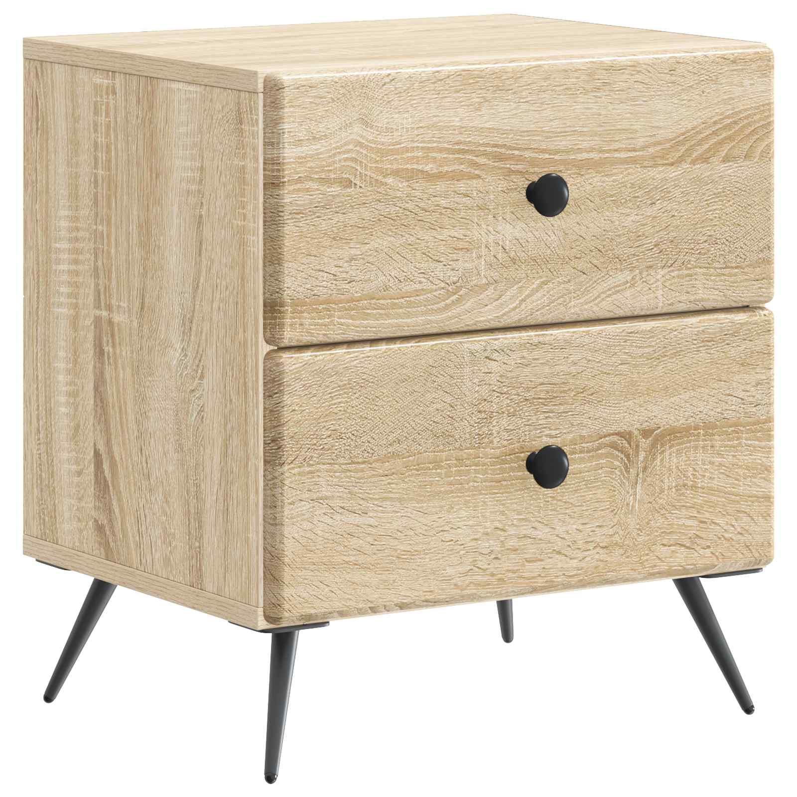 Nachttisch 2 Stk. Sonoma-Eiche 43 x 34,5 x 47,5 cm