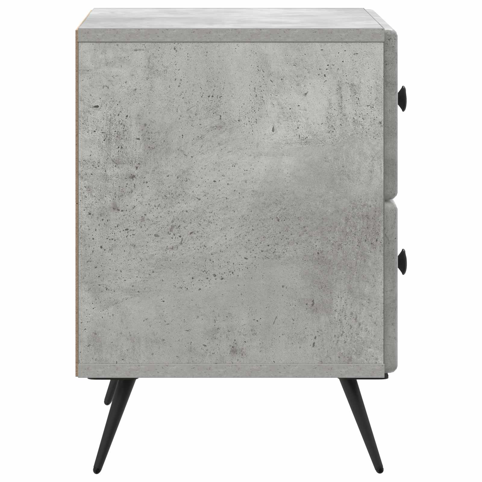 Nachttisch Betongrau 43 x 34,5 x 47,5 cm Holzwerkstoff