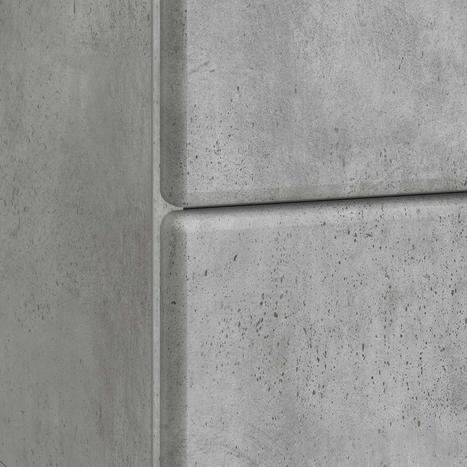 Nachttisch 2 Stk. Betongrau 43 x 34,5 x 47,5 cm Holzwerkstoff