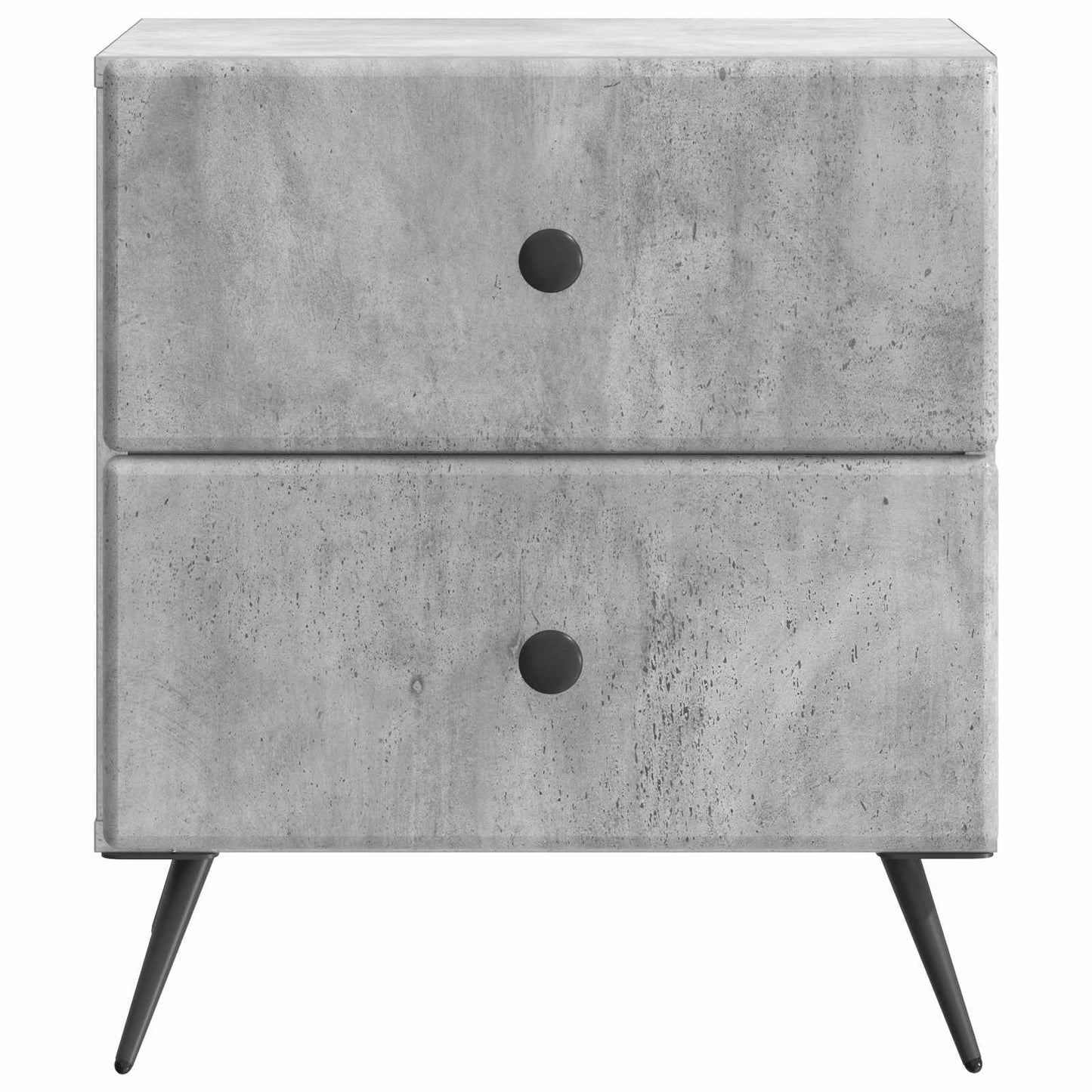 Nachttisch 2 Stk. Betongrau 43 x 34,5 x 47,5 cm Holzwerkstoff