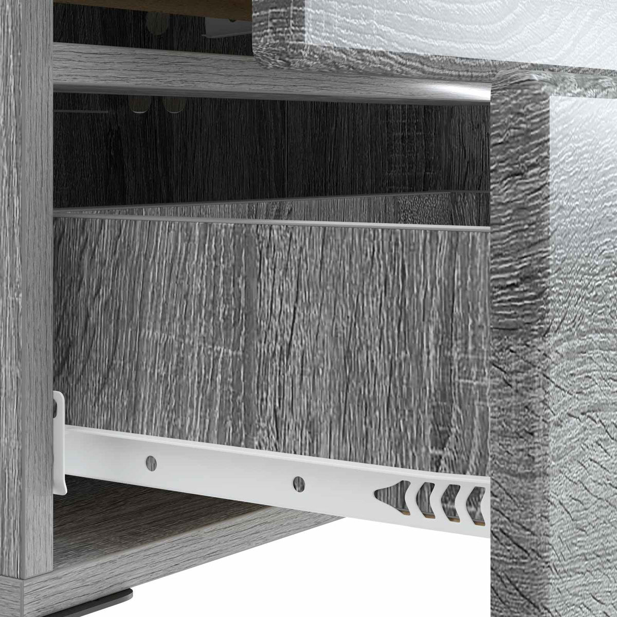 Nachttisch Sonoma-Grau 43 x 34,5 x 47,5 cm Holzwerkstoff