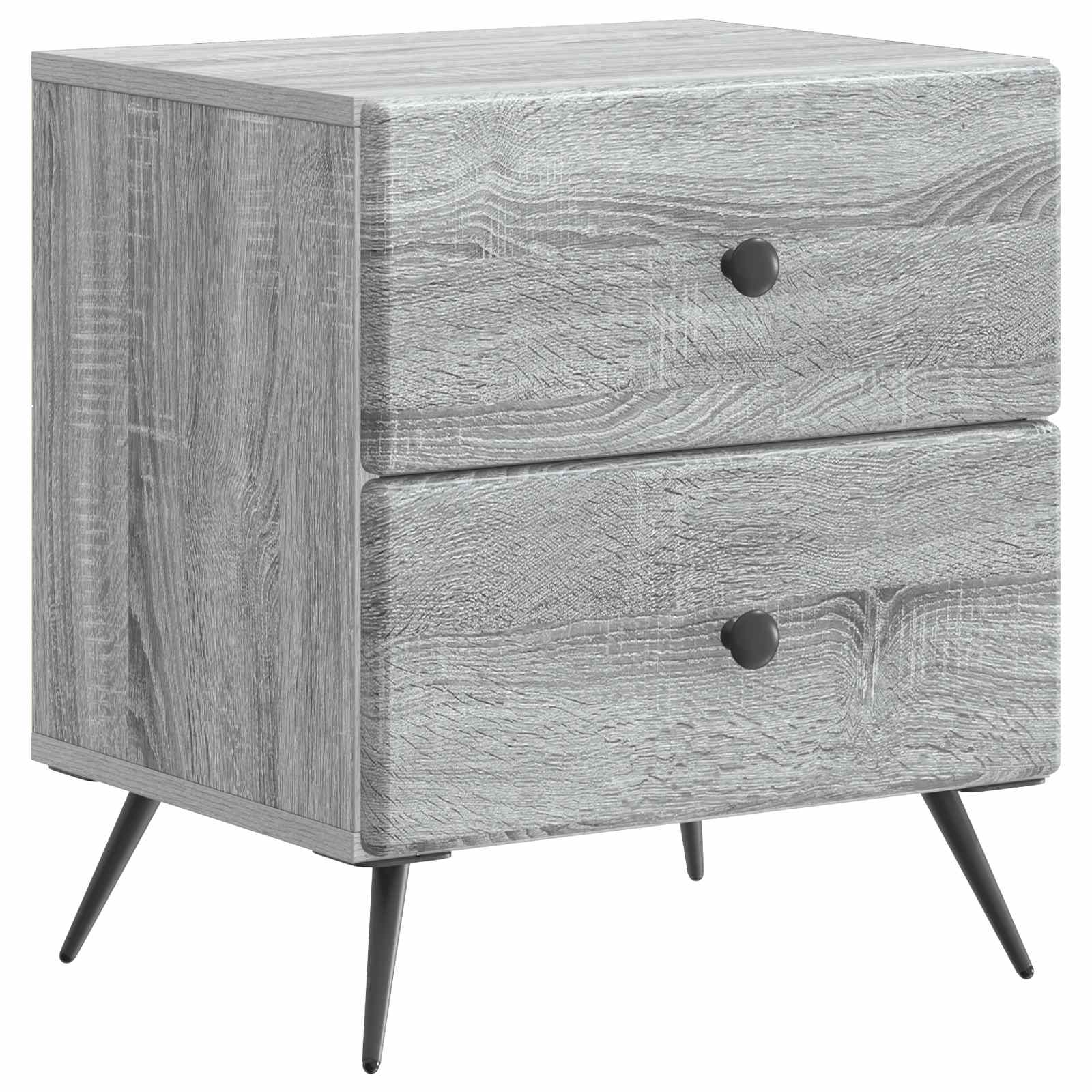 Nachttisch Sonoma-Grau 43 x 34,5 x 47,5 cm Holzwerkstoff
