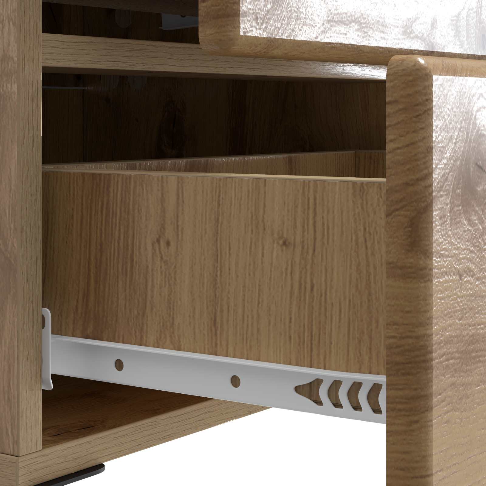 Nachttisch 2 stk. Artisan-Eiche 43 x 34,5 x 47,5 cm