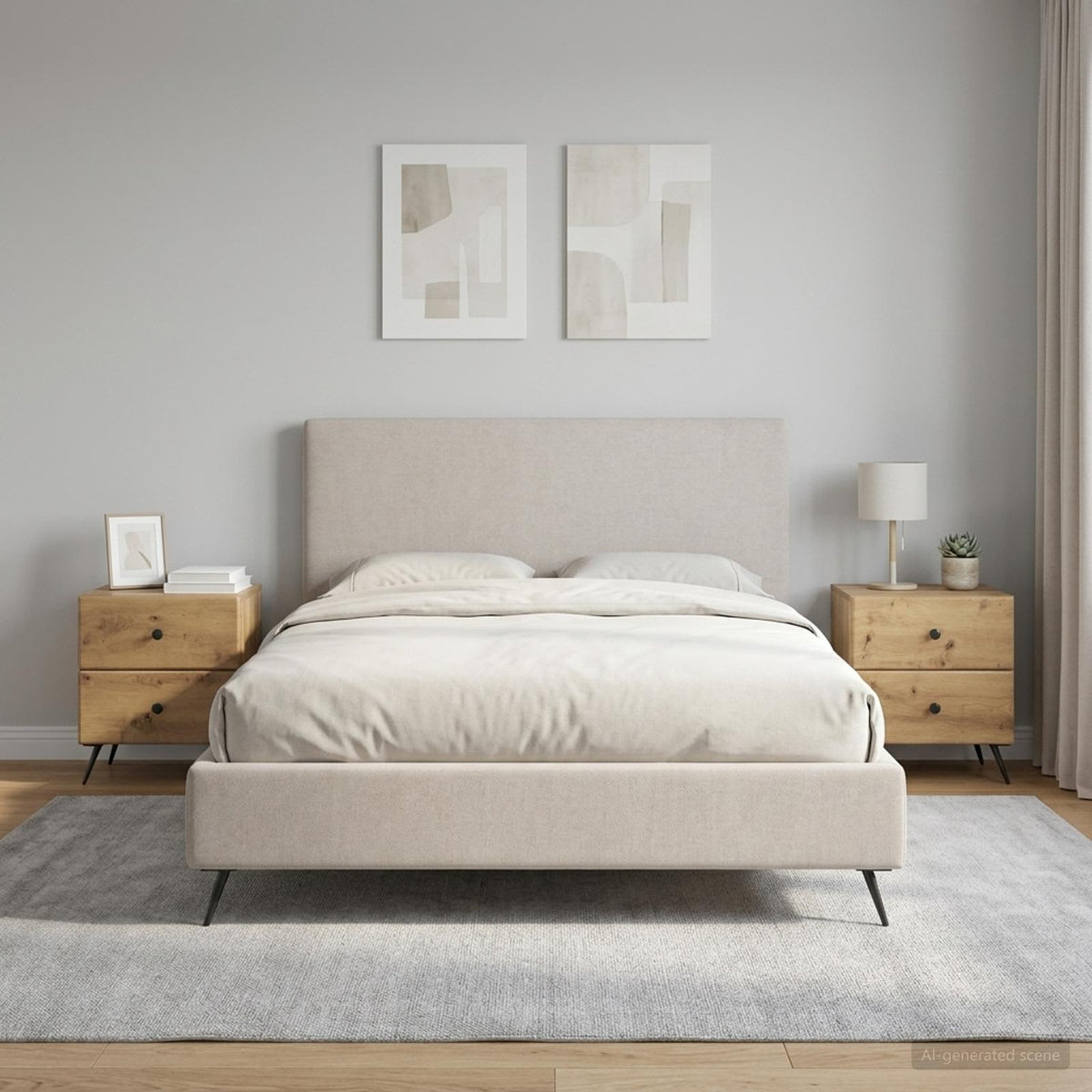 Nachttisch 2 stk. Artisan-Eiche 43 x 34,5 x 47,5 cm