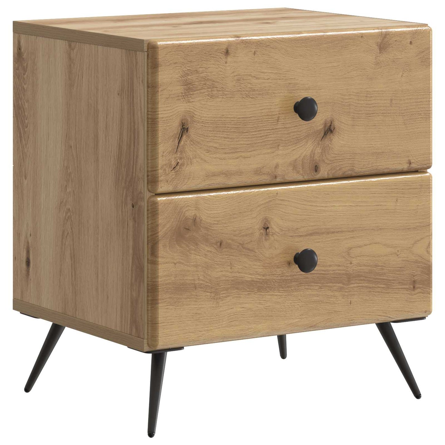 Nachttisch 2 stk. Artisan-Eiche 43 x 34,5 x 47,5 cm