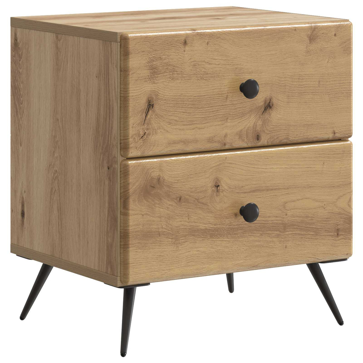 Nachttisch 2 stk. Artisan-Eiche 43 x 34,5 x 47,5 cm