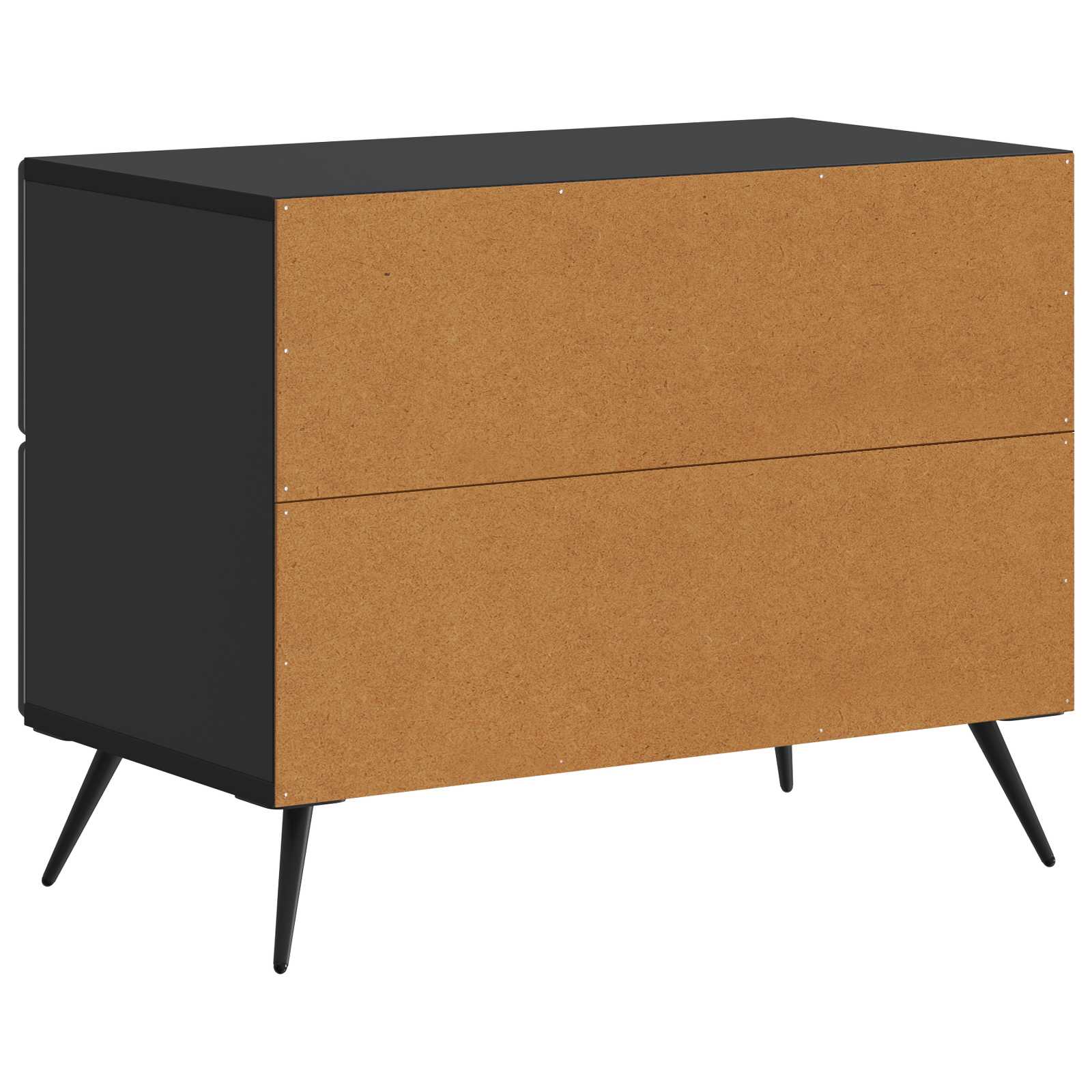 Nachttisch Schwarz 62 x 34,5 x 47,5 cm Holzwerkstoff