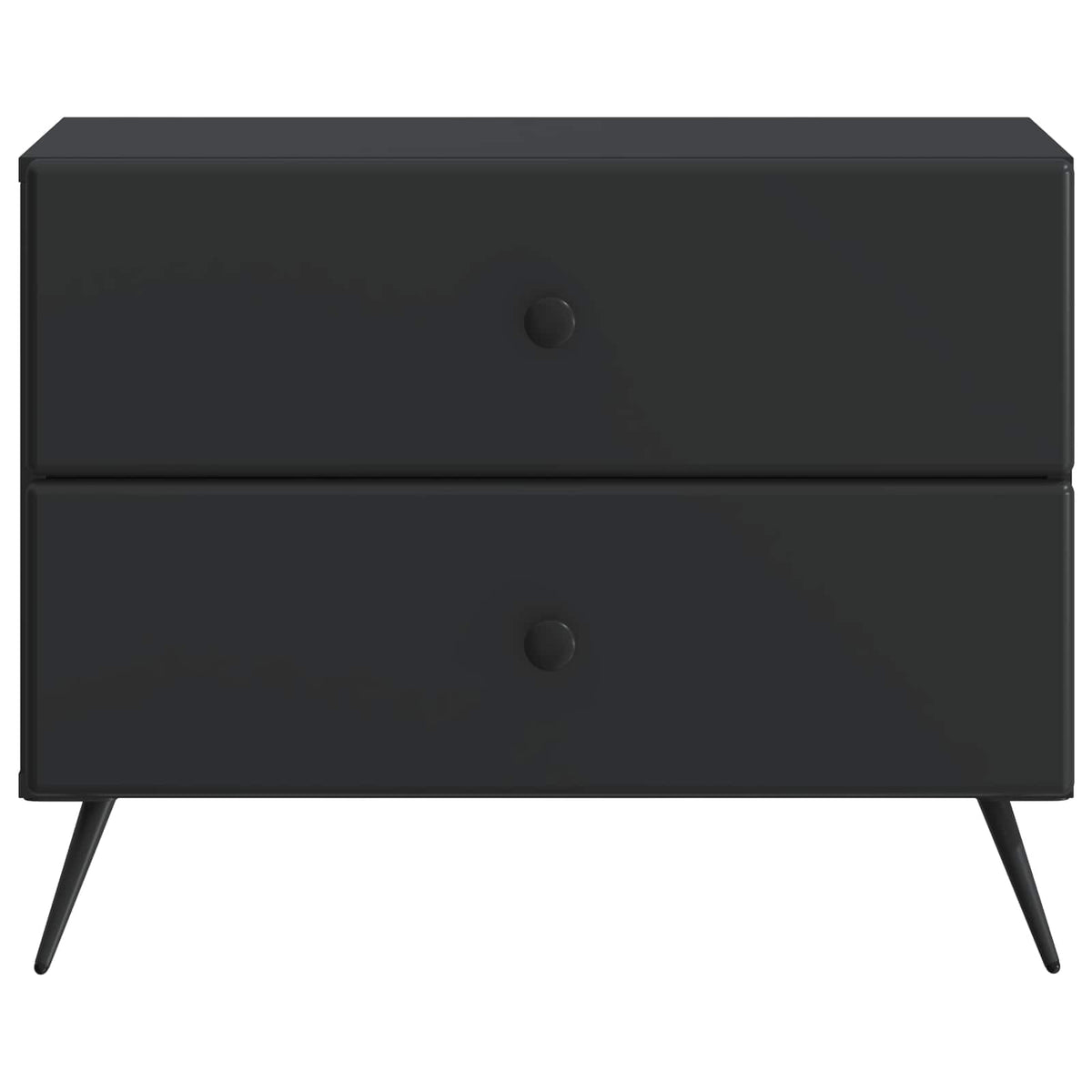 Nachttisch Schwarz 62 x 34,5 x 47,5 cm Holzwerkstoff