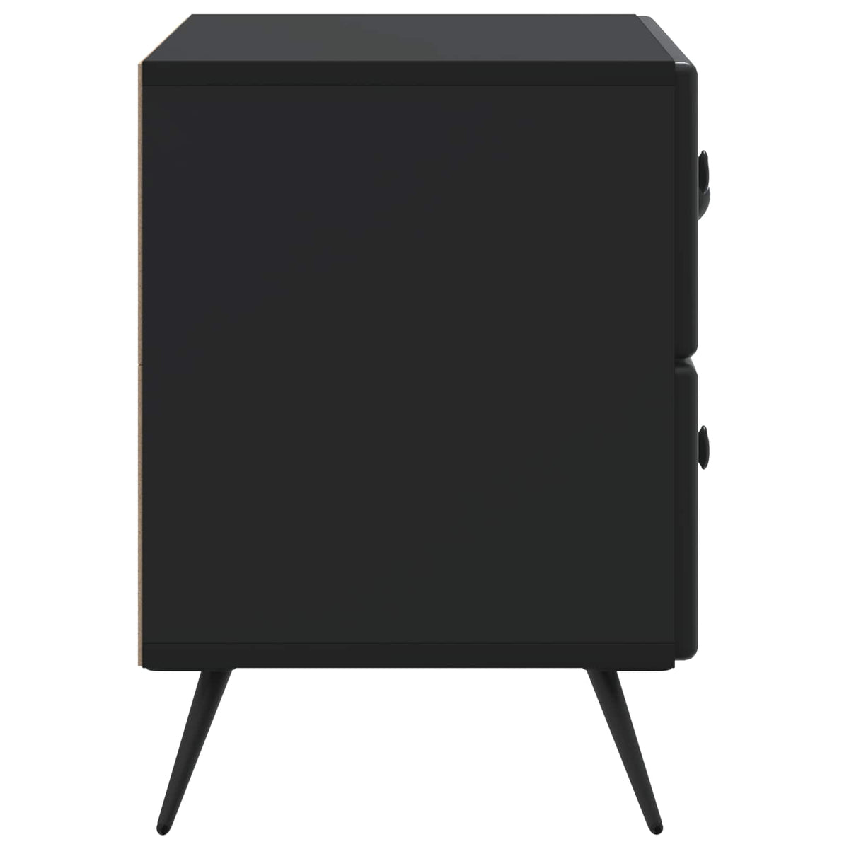 Nachttisch Schwarz 62 x 34,5 x 47,5 cm Holzwerkstoff