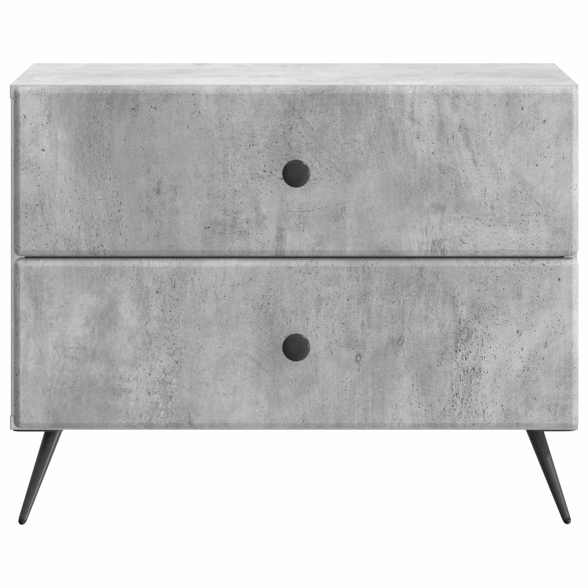 Nachttisch Betongrau 62 x 34,5 x 47,5 cm Holzwerkstoff
