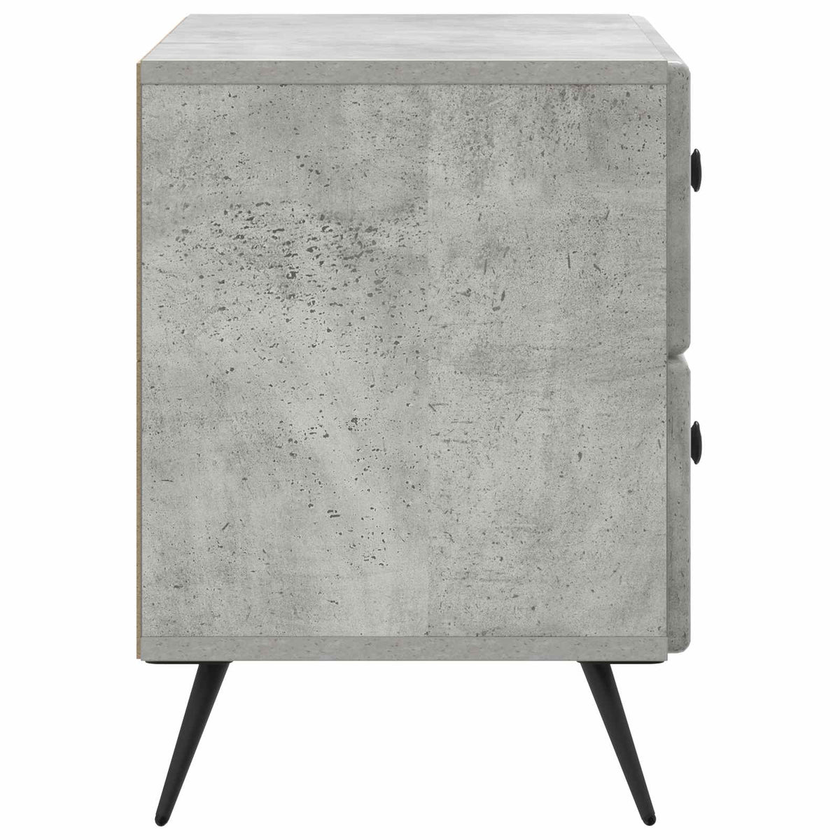 Nachttisch Betongrau 62 x 34,5 x 47,5 cm Holzwerkstoff