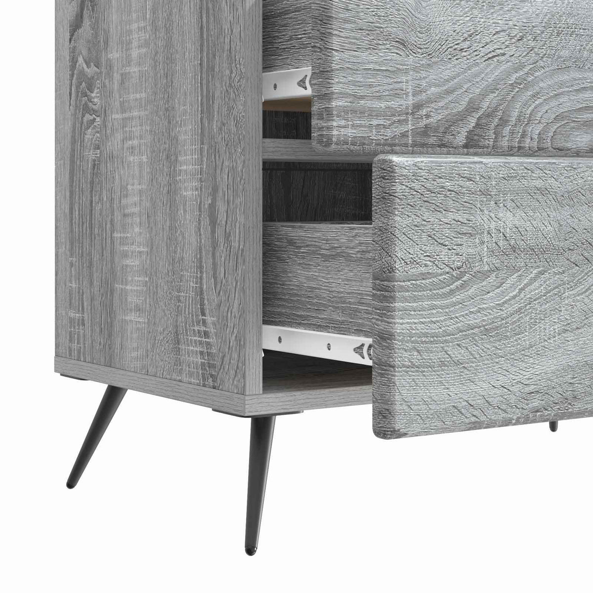 Nachttisch Sonoma-Grau 62 x 34,5 x 47,5 cm Holzwerkstoff