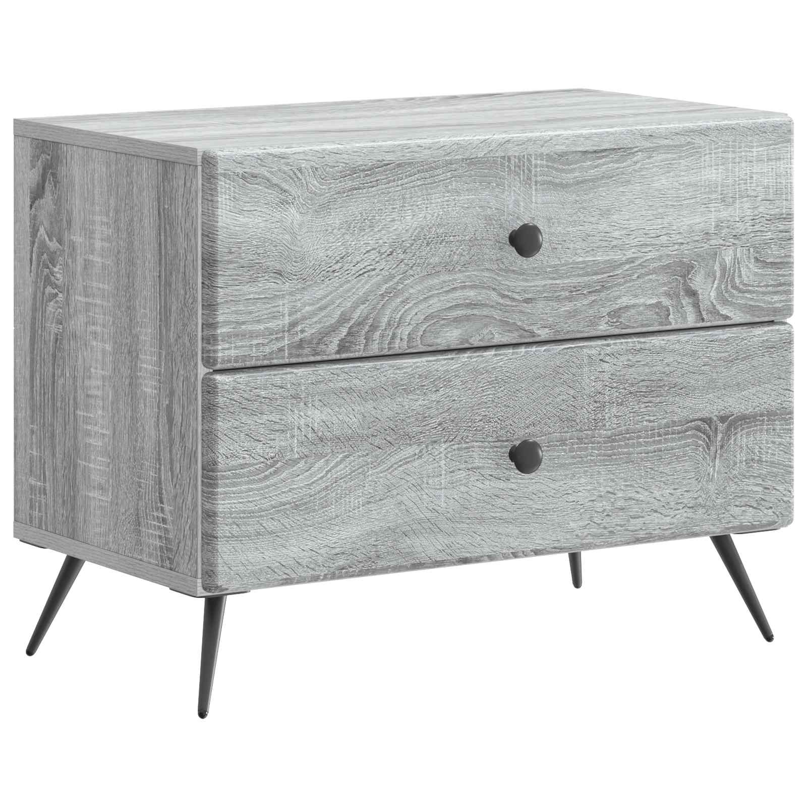Nachttisch Sonoma-Grau 62 x 34,5 x 47,5 cm Holzwerkstoff