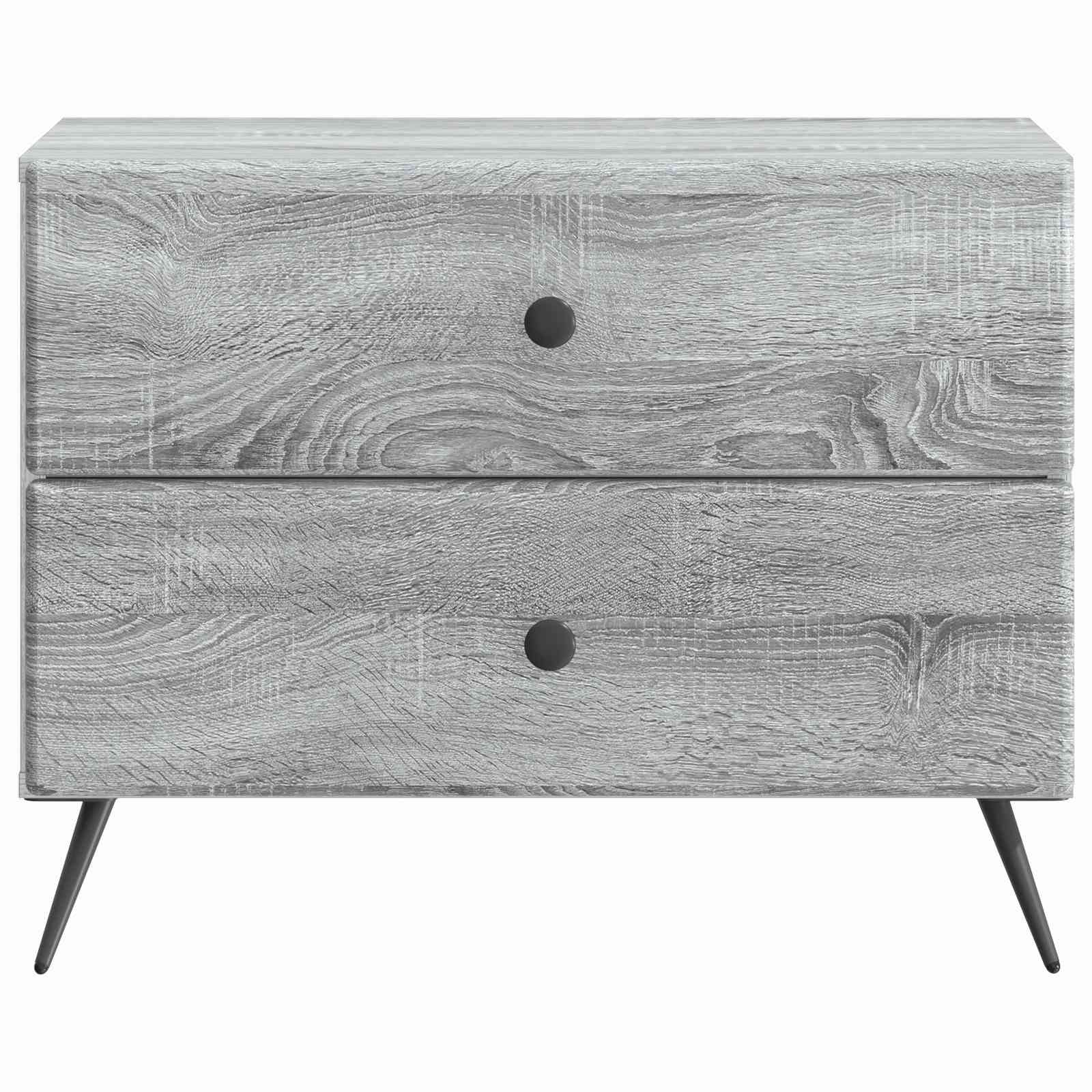 Nachttisch Sonoma-Grau 62 x 34,5 x 47,5 cm Holzwerkstoff