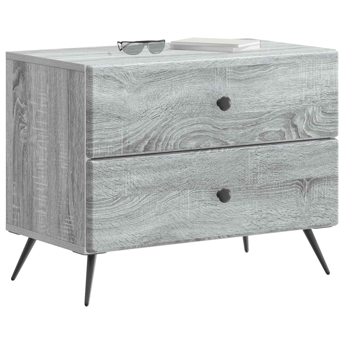 Nachttisch Sonoma-Grau 62 x 34,5 x 47,5 cm Holzwerkstoff