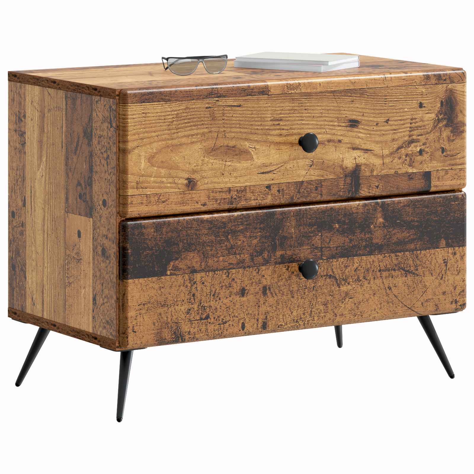 Nachttisch Altholz 62 x 34,5 x 47,5 cm Holzwerkstoff