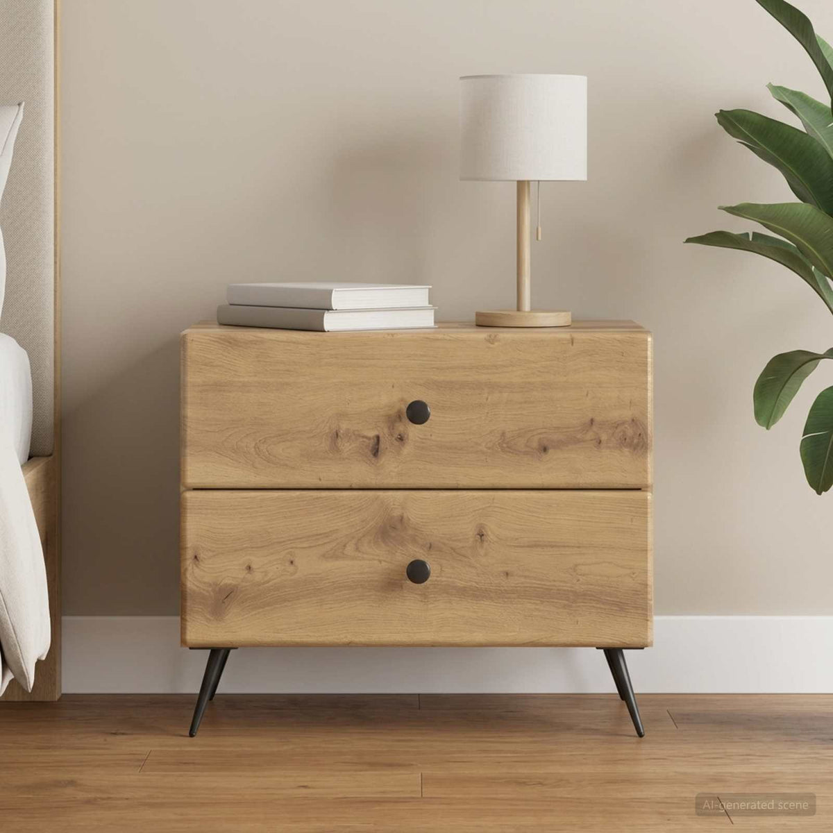 Nachttisch Artisan-Eiche 62 x 34,5 x 47,5 cm Holzwerkstoff