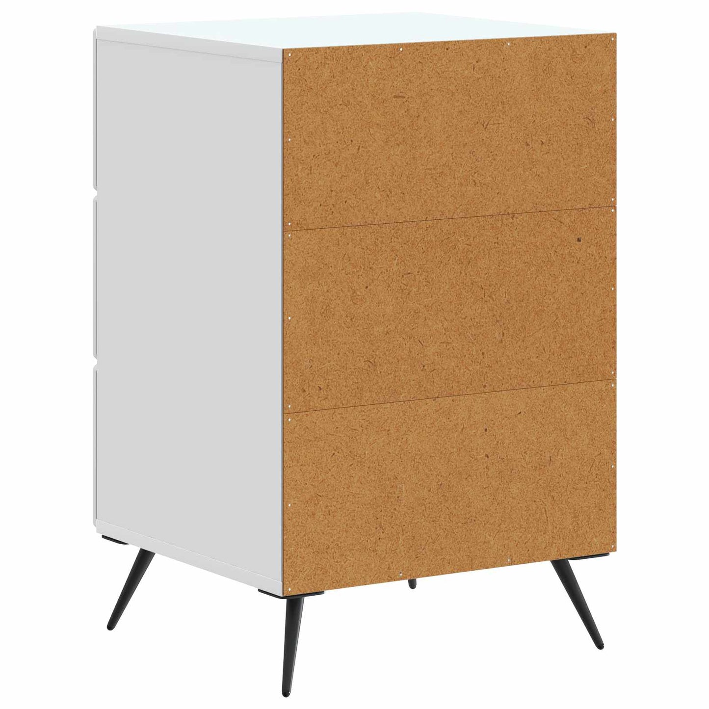 Nachttisch mit Schubladen Weiß 43 x 41 x 66,5 cm Holzwerkstoff