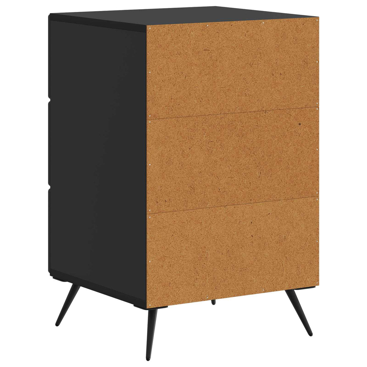 Nachttisch Schwarz 43 x 41 x 66,5 cm Holzwerkstoff