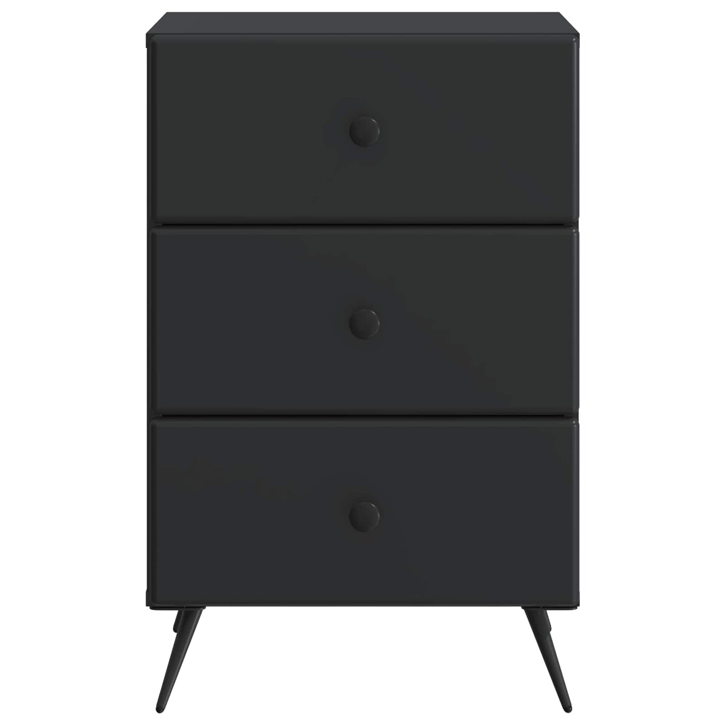 Nachttisch Schwarz 43 x 41 x 66,5 cm Holzwerkstoff