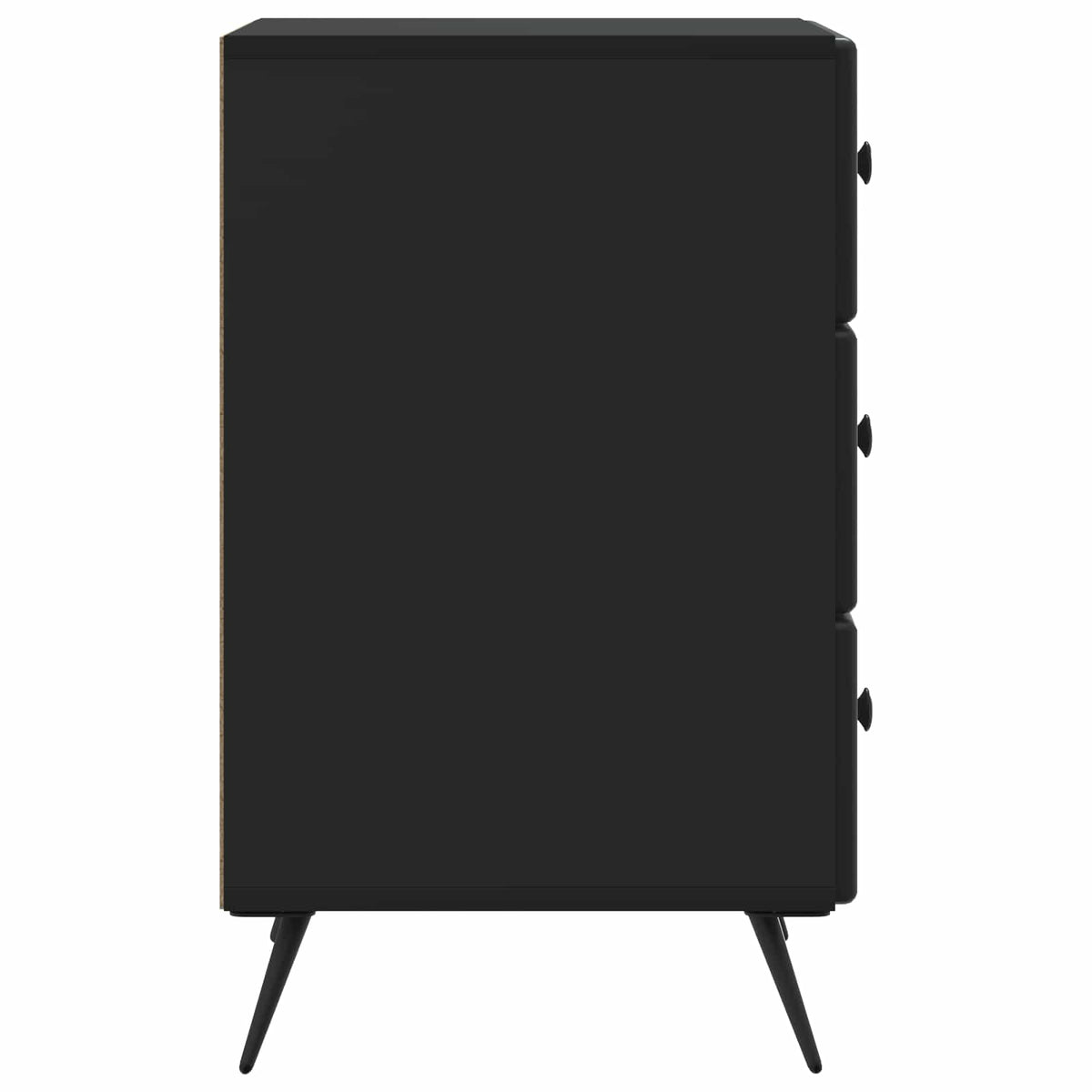 Nachttisch Schwarz 43 x 41 x 66,5 cm Holzwerkstoff