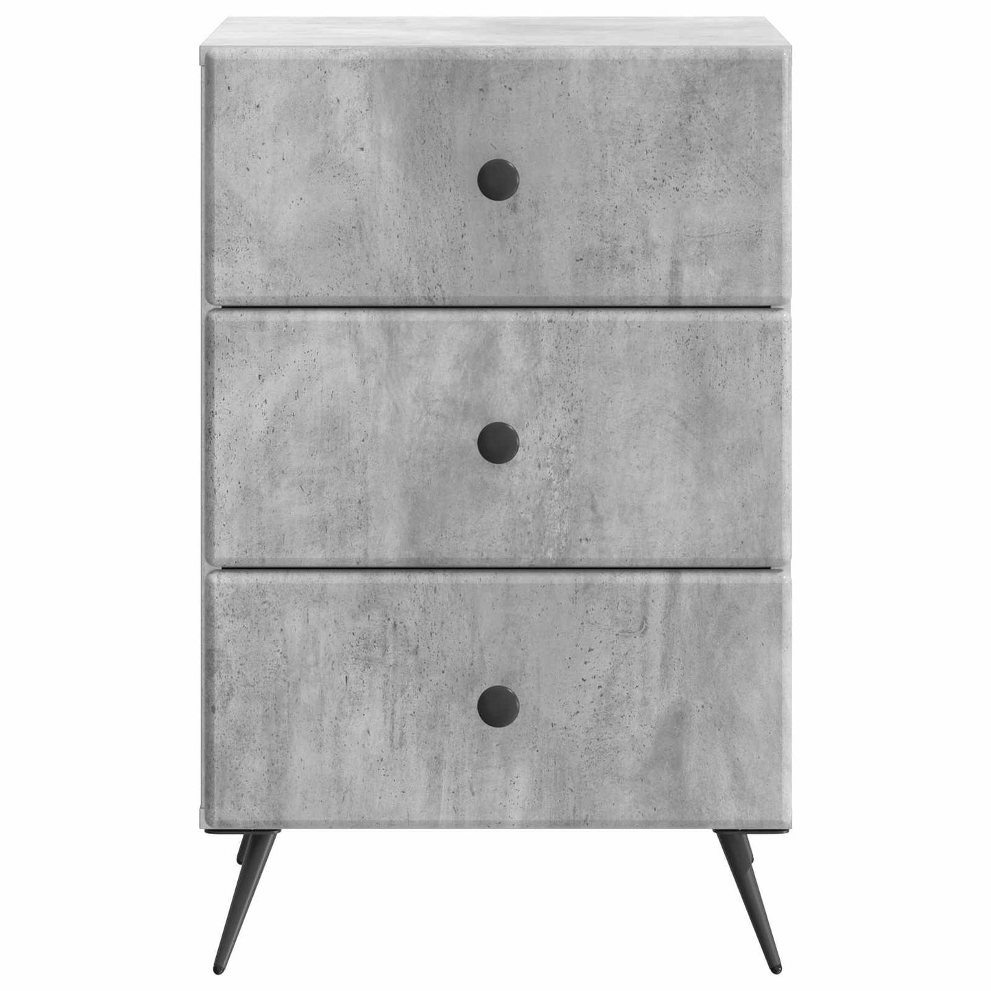Nachttisch Betongrau 43 x 41 x 66,5 cm Holzwerkstoff