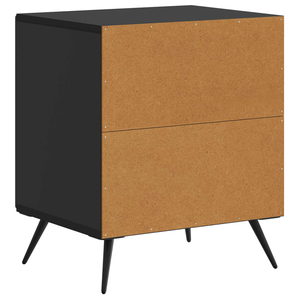 Nachttisch Schwarz 43 x 34,5 x 50 cm Holzwerkstoff