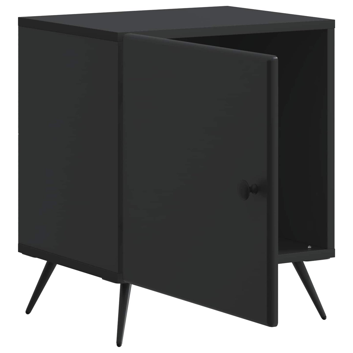 Nachttisch 2 stk. Schwarz 43 x 34,5 x 50 cm Holzwerkstoff