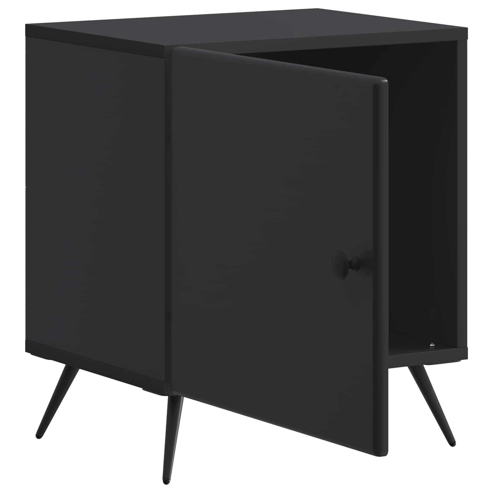 Nachttisch 2 stk. Schwarz 43 x 34,5 x 50 cm Holzwerkstoff