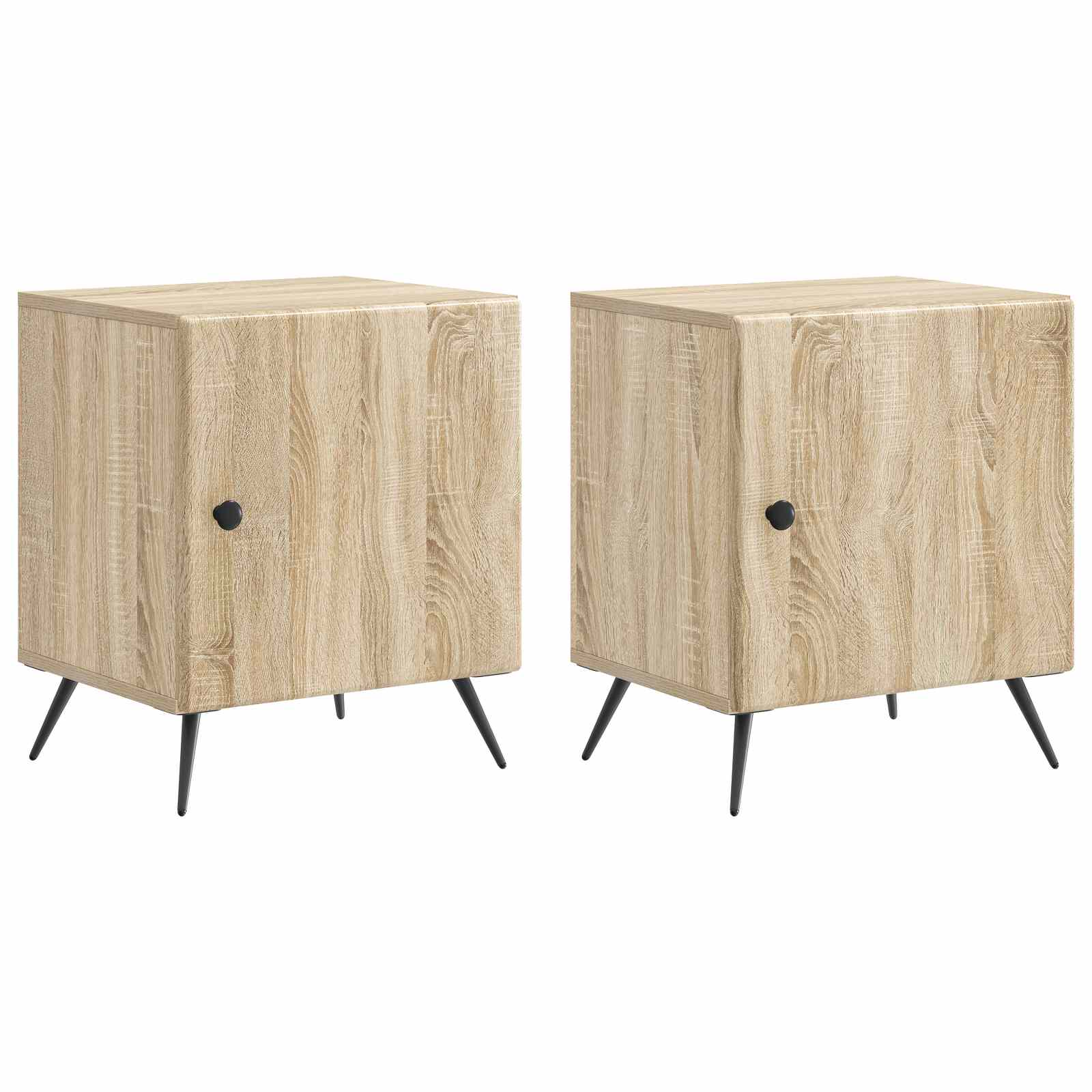 Nachttisch 2 stk. Sonoma-Eiche 43 x 34,5 x 50 cm Holzwerkstoff